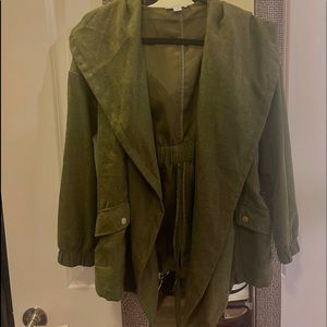 Olive green jacket - light weight